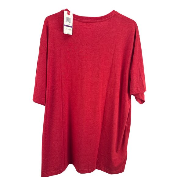 Izod Saltwater Relaxed Classics Red T-Shirt Men’s XXL Soft Cotton Casual Tee - Picture 5 of 8